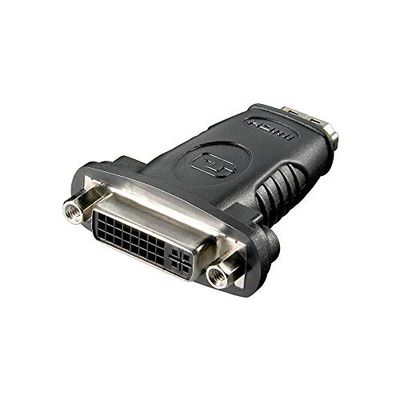 Goobay 60752 HDMI/DVI-I-adapter, nickelpläterad, svart