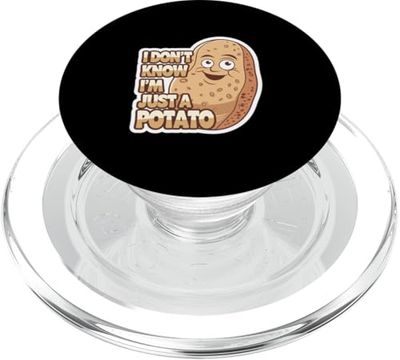 I Don't Know I'm Just A Potato Quirky Lazy Snack |--- PopSockets PopGrip para MagSafe
