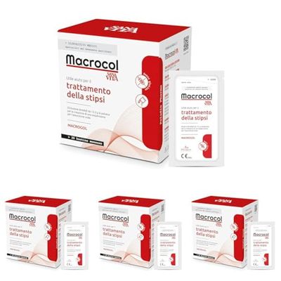 Paladin Pharma Integratore Alimentare Sanavita Macrocol Lassativo Osmotico, 13.81 G, 20 Bustine (Confezione da 4)