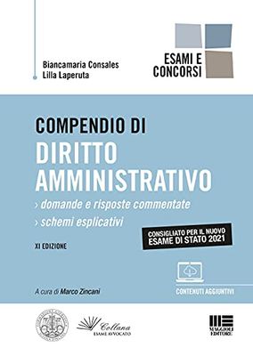 Compendio di Diritto Amministrativo - Esame di Stato 2021. Domande e Risposte Commentate + Schemi Esplicativi con espansione online