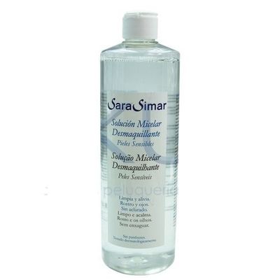 SARA SIMAR S.S. SOLUCION MICELAR DESMAQUILLANTE 500ML, Único, Estándar