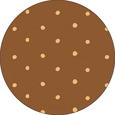 Bonateks, Ronde digitaal bedrukte muismat, antislip onderkant, voor kantoor en thuis, diameter: 22 cm