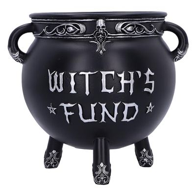 Nemesis Now Witch's Fund Money Box, Resin, Black, 16.5cm