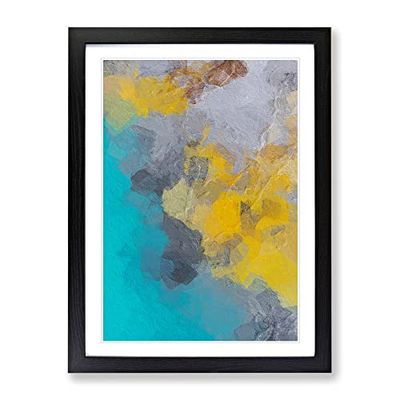 Leading The Way Abstract Framed Print for Living Room Bedroom Home Office Décor, Wall Art Picture Ready to Hang, Black A4 Frame (34 x 25 cm)