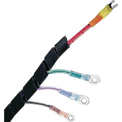 Ancor Spiral Wrap 1/2' Black 10FT, DAN-1327 Other, Multicolor, One Size