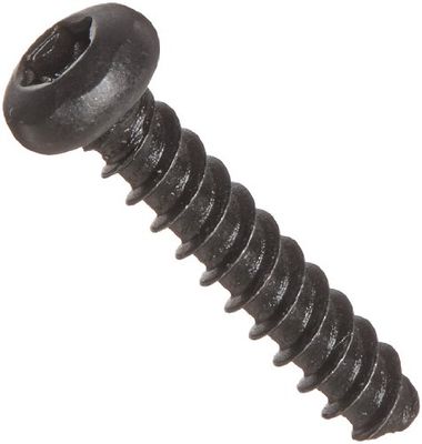 Hilo de Acero Rolling tornillo para plástico, negro óxido de acabado, Pan Head, Star disco, 4 – 20. Tamaño de la rosca, 5/8 "Longitud (Pack de 100)