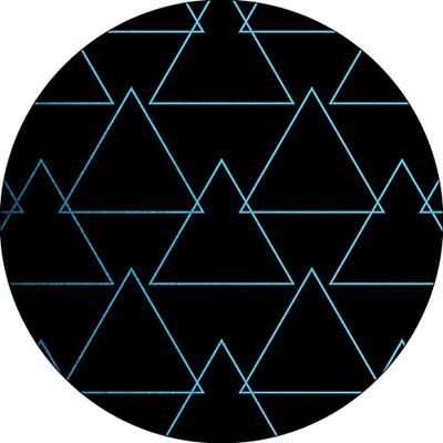 Bonateks, Ronde digitaal bedrukte muismat, antislip onderkant, voor kantoor en thuis, diameter: 22 cm