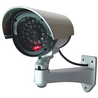 TEMPO DI SALDI Telecamera Di Sorveglianza Finta Da Esterno Luce Led Lampeggiante Infrarossi