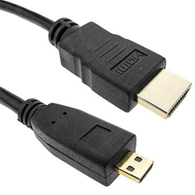 BeMatik HDMI-kabel type A 1.4 stekker op HDMI type D stekker 50 cm (HG060)