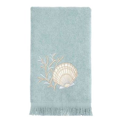 Avanti Linens - Vingertop handdoek, zacht en absorberend katoen (Sand Shells Collection) 45,7 cm x 27,9 cm