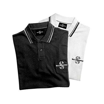 SCUBAPRO - Polo, branco, preto, tamanho