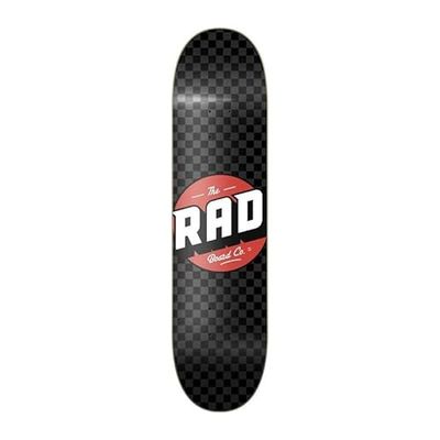Cykel unisex – vuxen checker skateboard, svart/grå, 7,75 tum