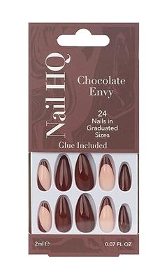 Nail HQ Chocolate Envy Almond Nails