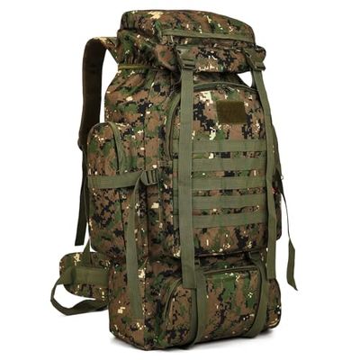 W WINTMING Mochila de senderismo para hombre, 70 L, mochila militar, mochila Molle, paquete de asalto de 3 días para escalada