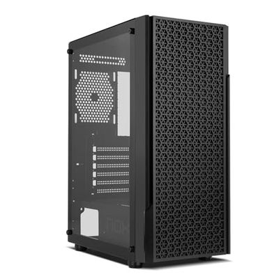 NOX XTREME PRODUCTS Infinity Beta - Semi-Tour M-ATX | ITX, Vitres latérales en Verre trempé, Grille Frontale, Espace pour 8 Ventilateurs, Comp. Cartes Graphiques jusqu'à 300mm, USB 3.0, Noir