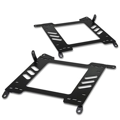 DNA MOTORING SBK-001 Pair of Racing Bucket Seat Mounting Brackets Compatible with 00-06 Sentra Maxima, Left & Right, Black
