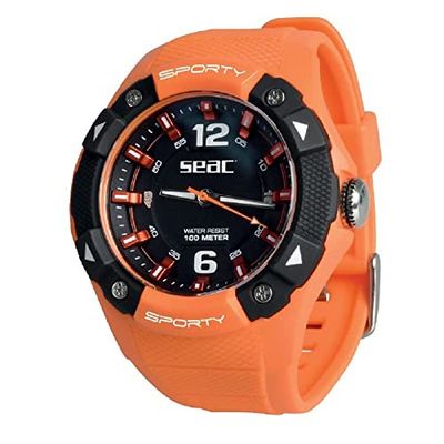 Seac Sporty, Lifestyle Horloge Waterdicht tot 100 mt, Rubberen band met Hoge Weerstand