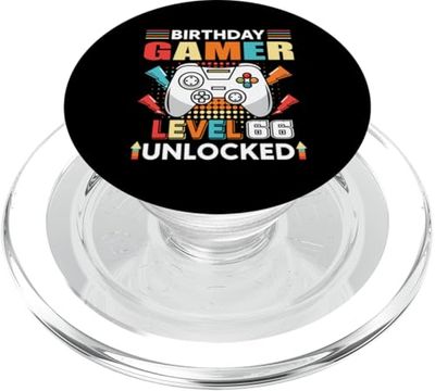Gamer Level 66 Desbloqueado 66 Cumpleaños Gamer Gaming 66 Años PopSockets PopGrip para MagSafe