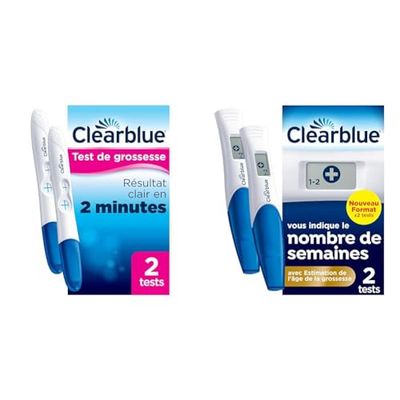 Test De Grossesse Clearblue Pratique Et Rapide, Fiable à Plus De 99%, 4 Tests