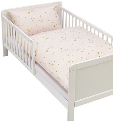 Kindertraum 5255323 kinderbeddengoed toversterren, design 553, 40 x 60 cm en 100 x 135 cm, roze