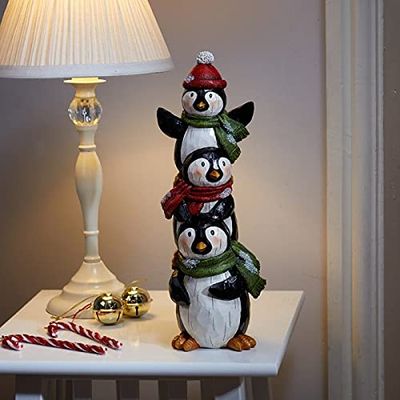Online Garden Centre Puppa Pals 'Sweet Little Penguins' ** Spread Christmas Joy With These Heart-Warming Resin Stacks **