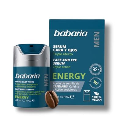 Babaria - Crema Antiarrugas Hombre Set | Crema Cara Hombre Anti Bolsas | Crema Hidratante Facial 30ml | Crema Antiedad Hombre Triple Acción | Skin Care Hombre