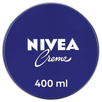 NIVEA Creme (1 x 400 ml), creme hidratante corporal multiusos, creme facial para toda a família, creme universal para uma pele macia e hidratada