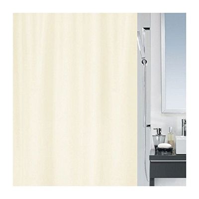 Spirella Primo champagne textil polyester duschdraperi, 240 x 200 cm, grädde