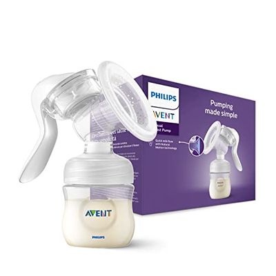 Philips Avent manuell bröstpump – BPA-fri bröstpump med enkel pumpning (modell SCF430/01)