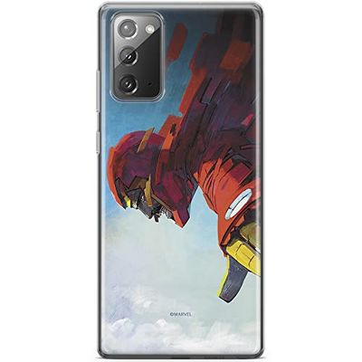 ERT GROUP mobiltelefonfodral för Samsung GALAXY NOTE 20 originalt och officiellt licensierat Marvel mönster Iron Man 015 optimalt anpassad till formen på mobiltelefonen, fodral tillverkad av TPU-plast