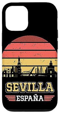 Carcasa para iPhone 13 Sevilla España Retro Vintage Sunset Skyline Sevilla