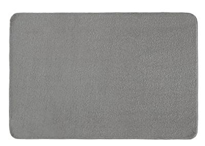 Kleine Wolke Alfombra de baño Cecil, Color Gris Plata, Material: 100% poliéster, tamaño: 60 x 90 cm