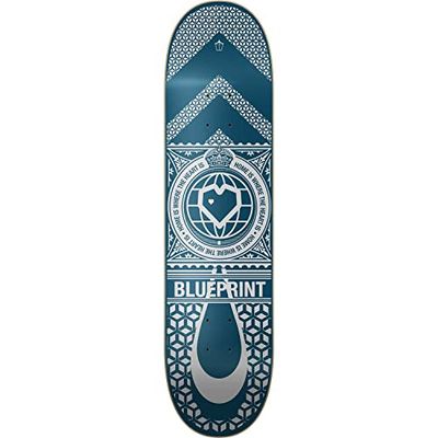 Blueprint Home Heart Skate Board (20 cm - Blauw)