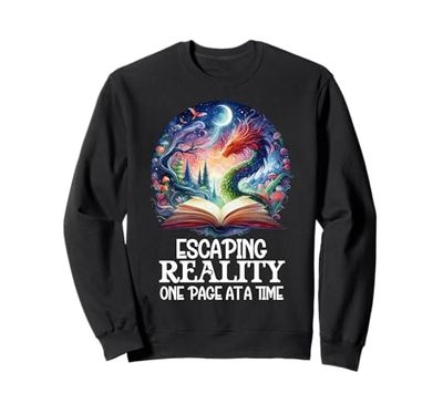 Book Dragon Reading Escaping Reality One Page Bookish Dragon Felpa