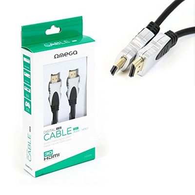 OMEGA Cavo HDMI v.1.4, dorato, 1,5 m, blister [41850]
