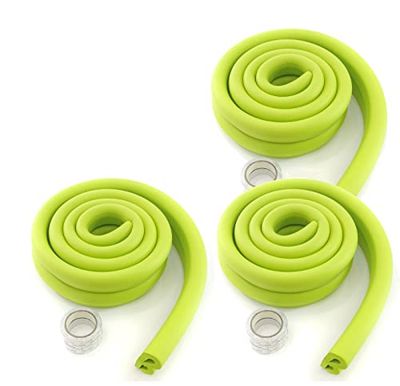 HIMRY 12 Meter Rouleau en Mousse, Forme de U Extra épaisse, Protection Douce, Anti-Collision, Protection Contre Les Chocs, Anti-Crash Protection sur Bords De Table, 6x2m, Vert, KXD7003 Green