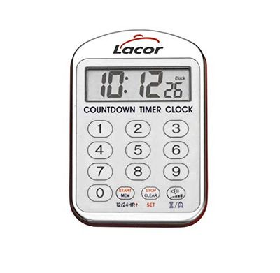 Lacor - 60804 - Relógio de cozinha com alarme