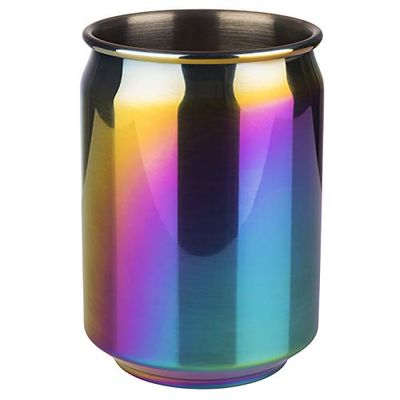 APS 93375 PINEAPPLE - Vaso (cristal y acero inoxidable, acero inoxidable 18/8, 8,5 x 17,5 cm)