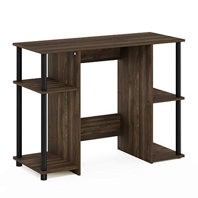 Furinno JAYA Bureau D'étude Compact pour Ordinateur, Noyer Columbia/Noir