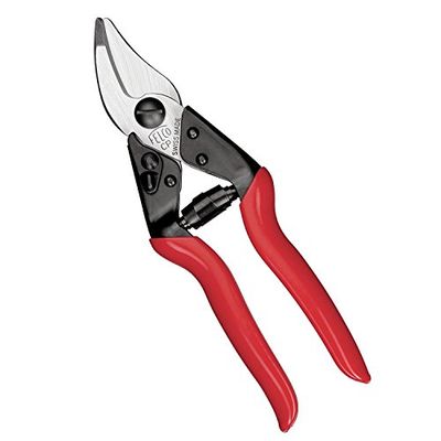 FELCO CP Tijeras universales para el hogar + jardín (tijeras para madera, papel, cartón, alambre de hierro, cuero, goma, longitud 205 mm, mango con plástico)