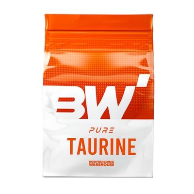 Bodybuilding Warehouse, Taurine Powder Supplement - Amino Acid That is naturally occurring within The body - Manufactured in The UK (Unflavoured, 500g)