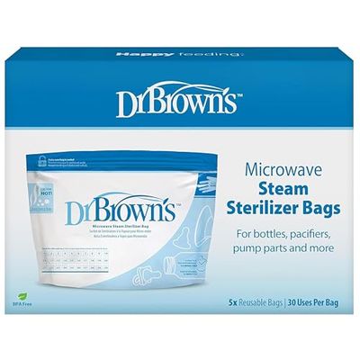 Dr. Brown's 157077.2 - Sacos para esterilização no microondas, 5 unidades