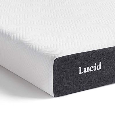 LUCID Matelas à mémoire de forme - avec gel rafraichissant & charbon de bambou durable - Oeko-Tex - 13 cm epaisseur, Ferme, 160x190 cm, 2 personnes