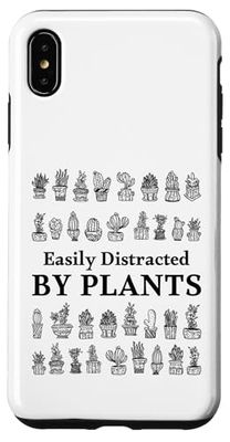 Facilmente distratto da piante, amanti delle piante divertente giardiniere Custodia per iPhone XS Max