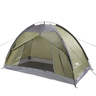Arctic Lemmings 7,2 × 4 × 4 voet enkele rugzaktent, waterdichte camping- en wandeltent kan door één persoon worden gebruikt, licht en duurzaam (legergroen)
