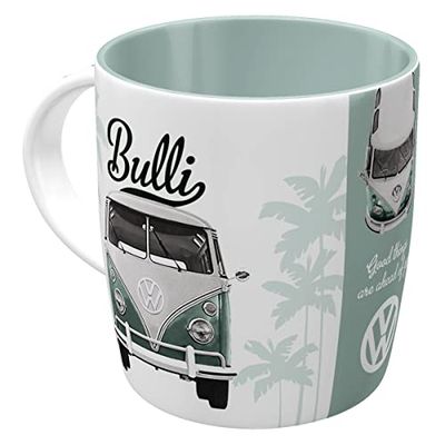 Nostalgic-Art Caneca de café retro VW Good Things Are Ahead of You – ideia de presente de Volkswagen, cerâmica, design vintage, 1 unidade (embalagem de 1)