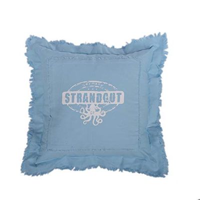 Strandgut07 - Oreiller avec fermeture éclair, 53 x 53 cm, Bleu clair