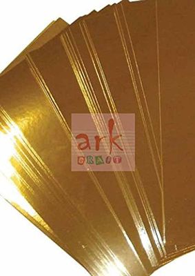 5 ark med A5 guld spegelbräda kort