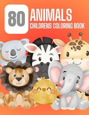 80 Animals Kids Coloring Book