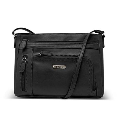 MultiSac Women's Summerville East West Crossbody Bag Cross Body, Black Ii, One Size